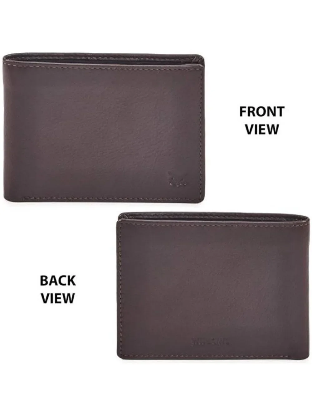 Genuine Leather Men's Wallet RFID Blocking Slim Carry Bag Pocket Thin BROWN NEW